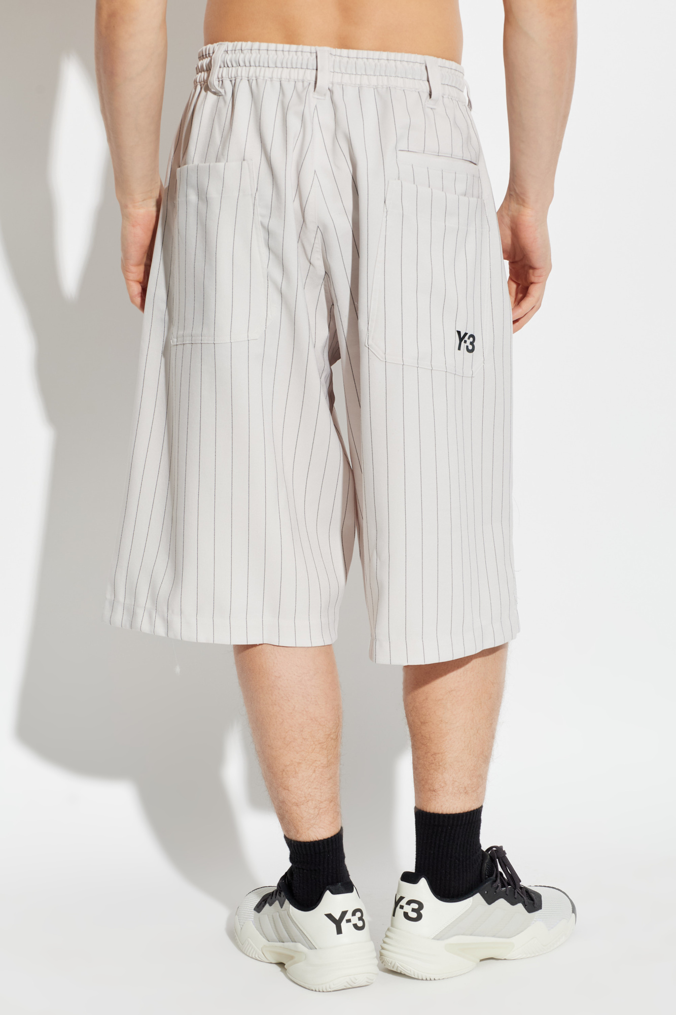Y-3 Striped pattern shorts | Men's | Vitkac